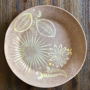 Vintage handcrafted and painted plate